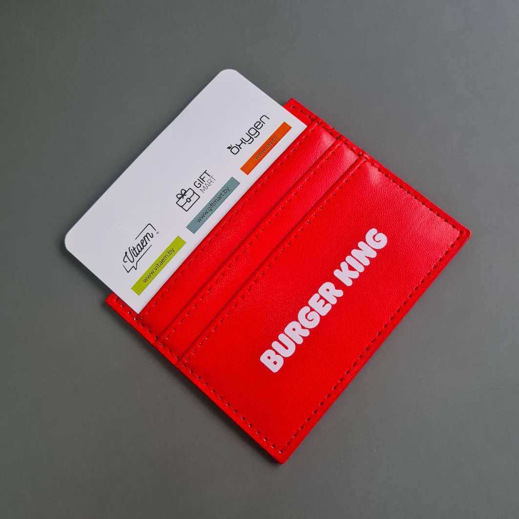 визитница с логотипом