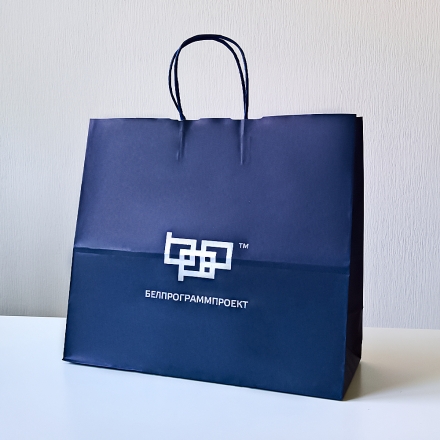 брендированный цветной пакет